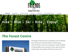 Tablet Screenshot of friendsofthefergusonforest.ca